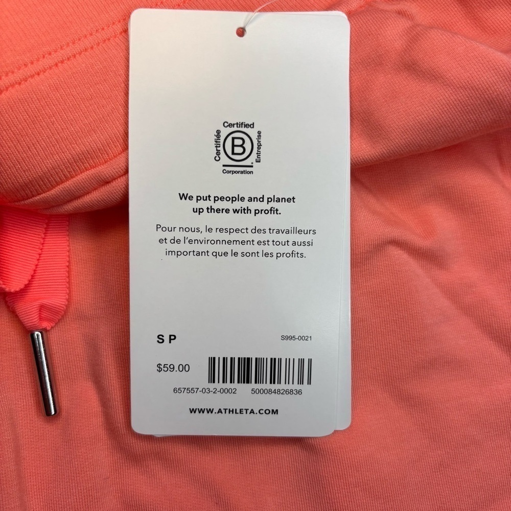 Athleta NWT Balance 4" Shortie in Coral Size Small - Picture 4 of 6